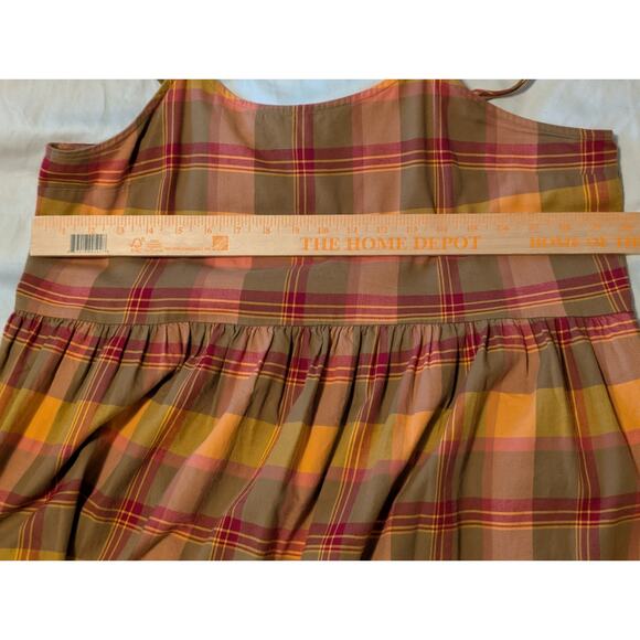Madewell Plaid Babydoll Cami Dress Size L - Picture 7 of 7